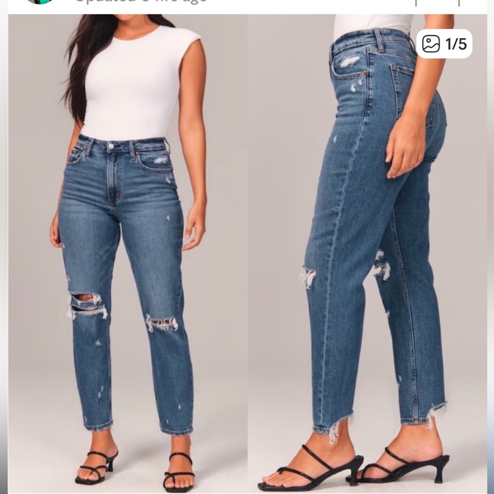 Abercrombie and Fitch The Mom High Rise Jeans